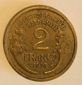 2 francs Morlon - Bronze-alu