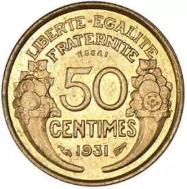 50 centimes Morlon - Bronze-alu