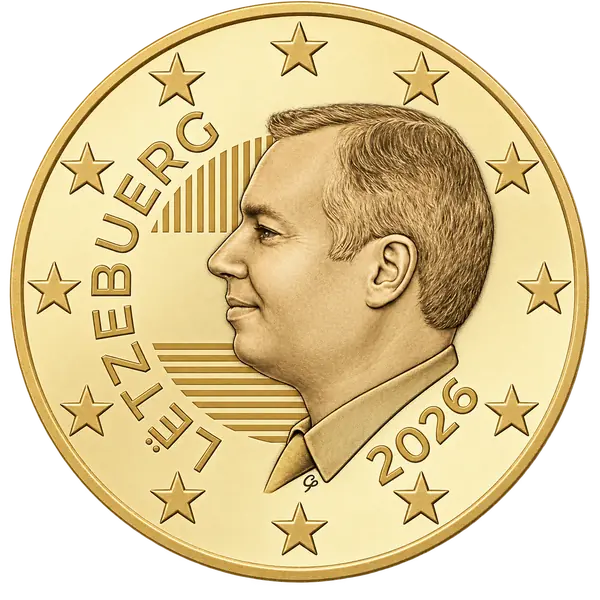 50 centimes euro Luxembourg – Guillaume