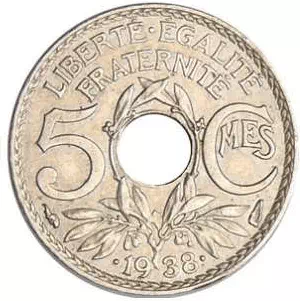5 centimes Lindauer - Maillechort