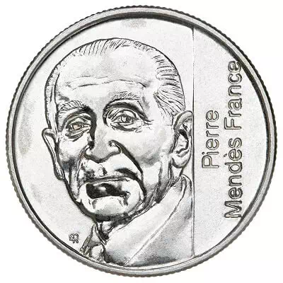 5 francs Pierre Mendes-France 1992 Avers