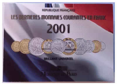 Illustration du coffret BU France 2001 en franc